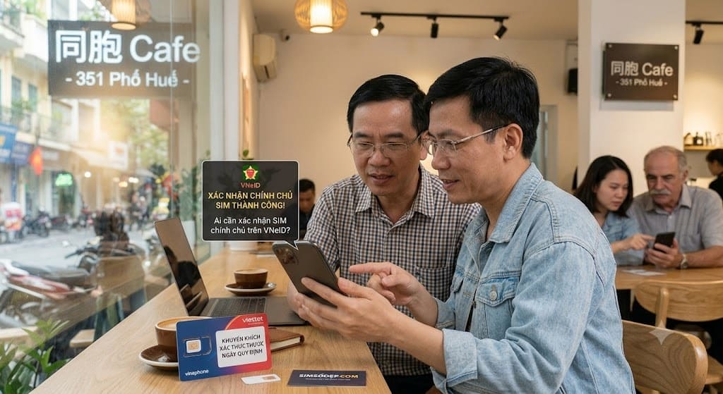 Huong dan doi tuong can xac nhan SIM chinh chu qua ung dung VNeID bao mat tai SIMSODEP.COM
