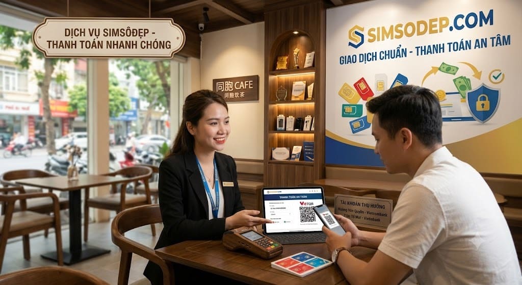 Quy trình 3 bước mua hàng và thanh toán sim số đẹp tại SIMSODEP.COM